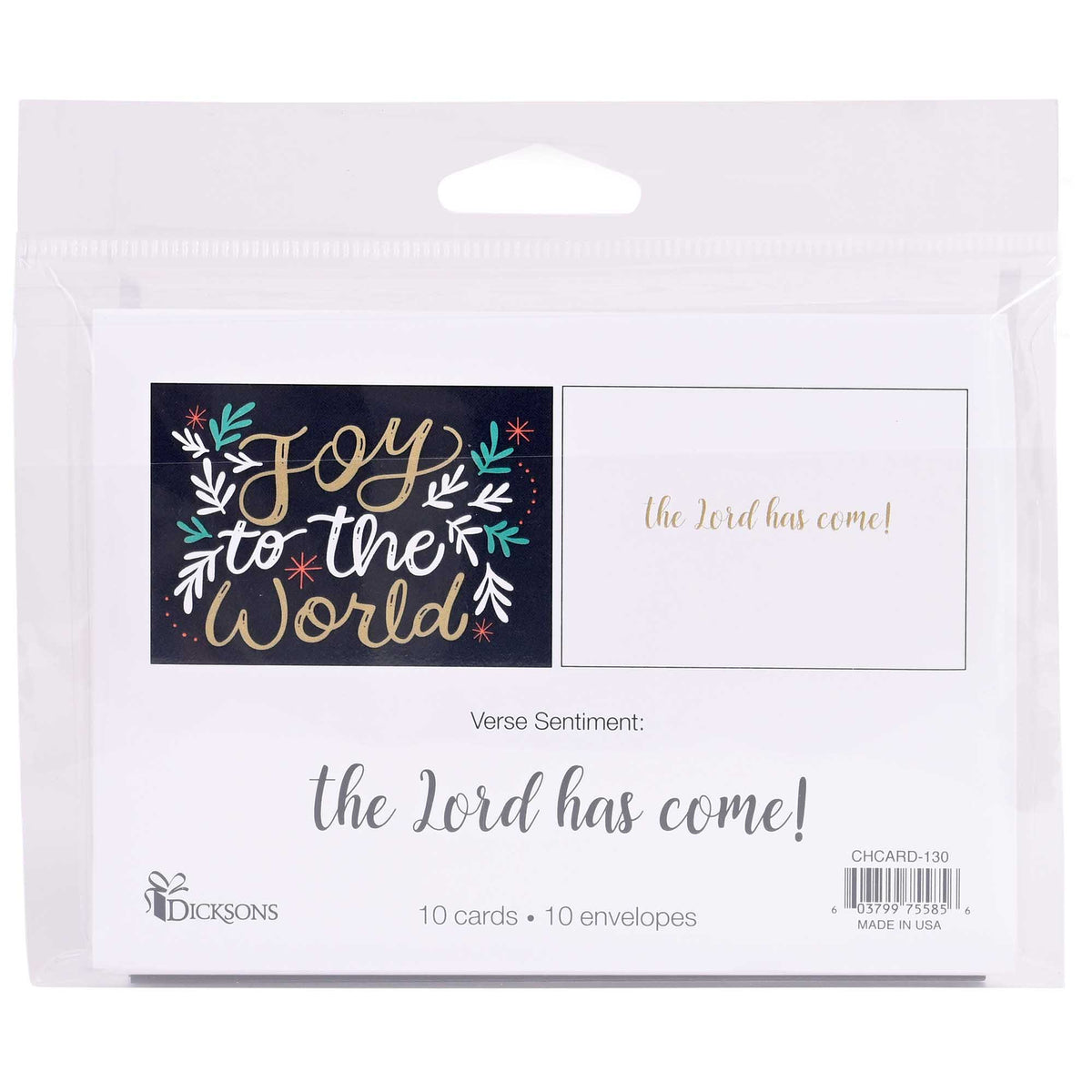 Christmas Card Floral Joy To The World by Dicksons, product view 4