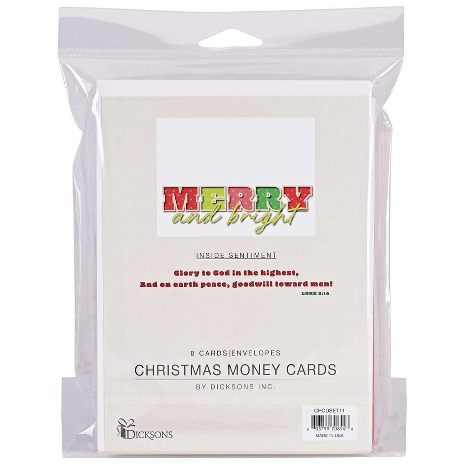 Christmas Money Card Merry Bright Set by Dicksons, product view 2