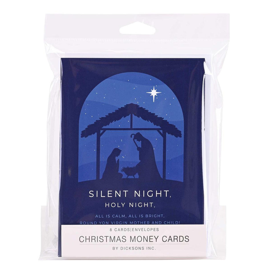 Christmas Money Card Silent Night Family by Dicksons