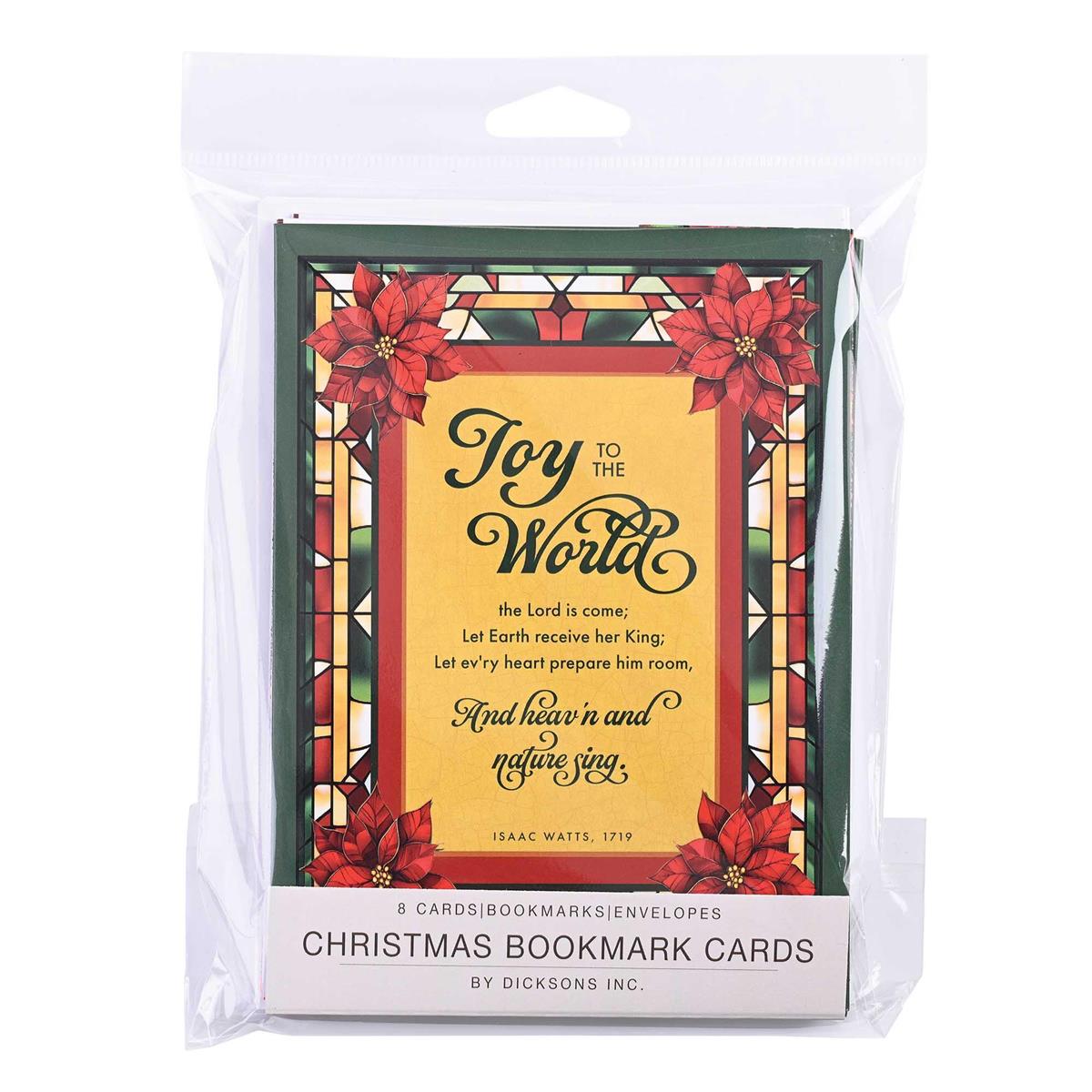 Christmas Bookmark Card Joy To World by Dicksons