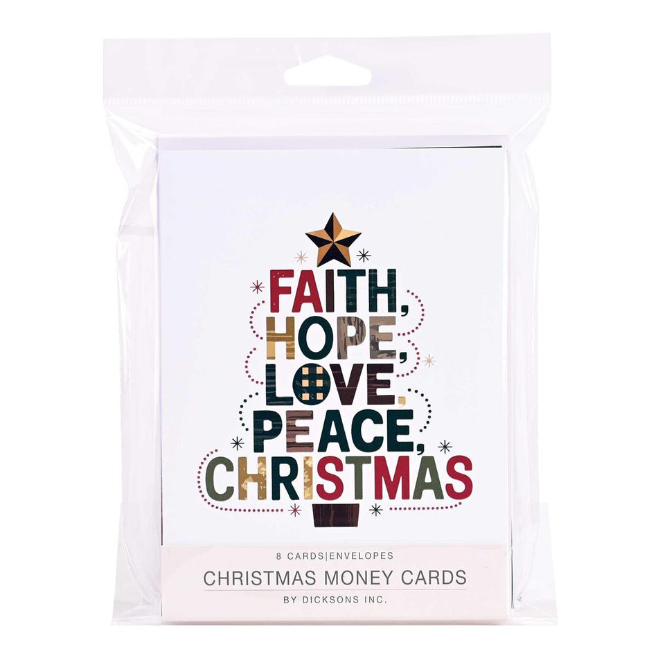 Christmas Money Card Faith Hope Love by Dicksons