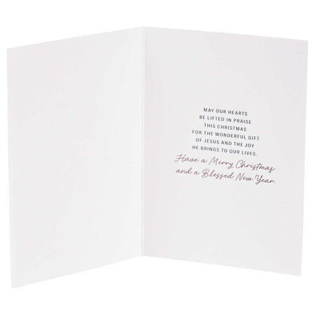 Christmas Stationary Greeting Card With Envelopes 6 x 4 Inch Paper Come Let Us by Dicksons, product view 5