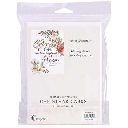 Christmas Stationary Greeting Card With Envelopes 7.5 x 5.5 Inch Paper Glory by Dicksons, product view 2