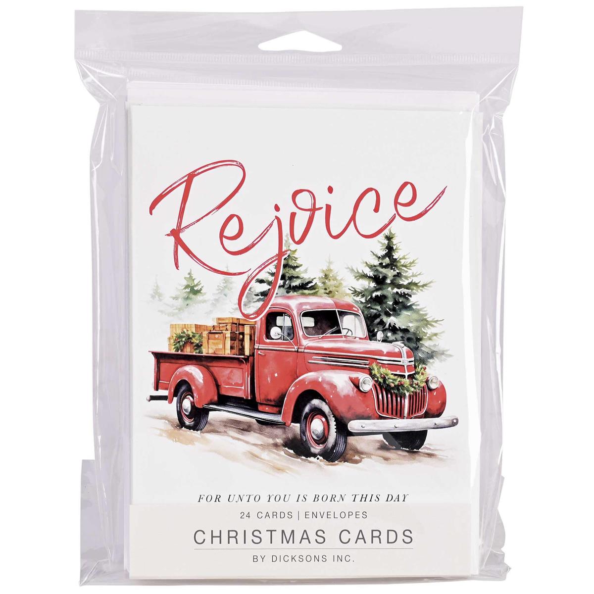 Christmas Card Truck With Tree Set by Dicksons