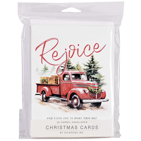Christmas Card Truck With Tree Set by Dicksons