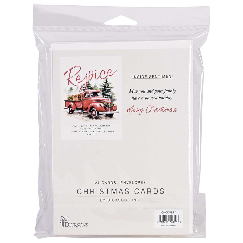 Christmas Card Truck With Tree Set by Dicksons, product view 2