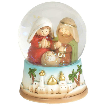 Holy Family Water Globe 3.5"H, one of the items in the Holy Family Water Globe Trio. A photograph of the assembled set is pending.