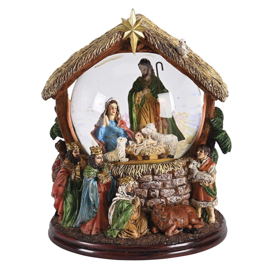 Waterglobe Nativity With Animals Kings by Dicksons