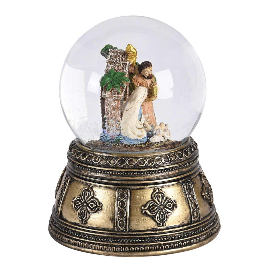 Waterglobe Nativity Gold Base by Dicksons, product view 2