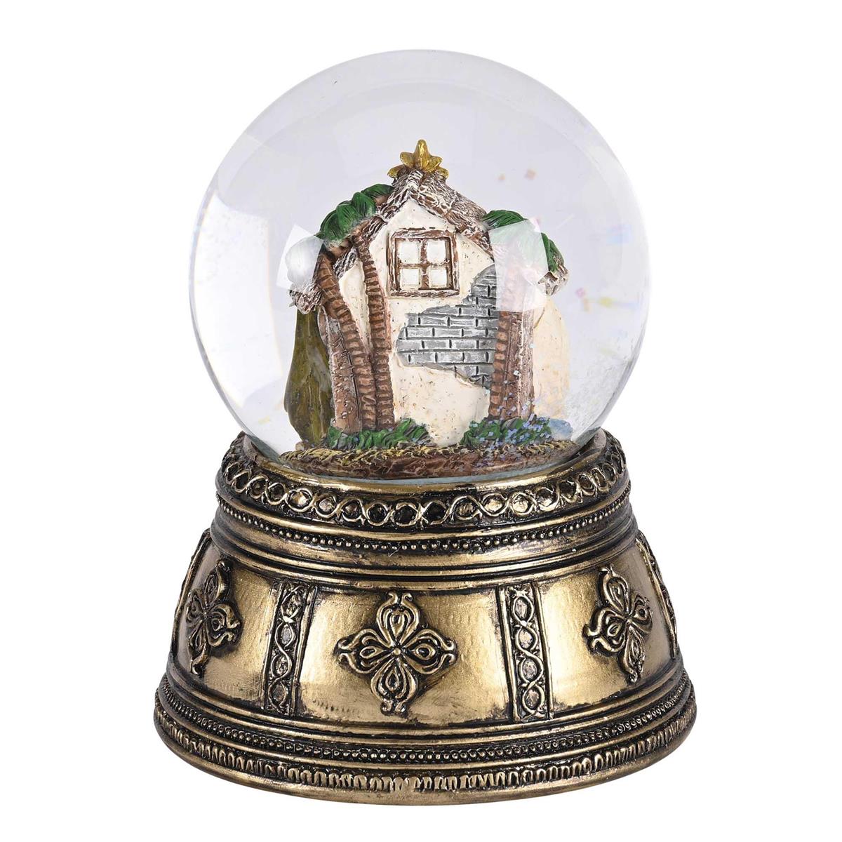 Waterglobe Nativity Gold Base by Dicksons, product view 3