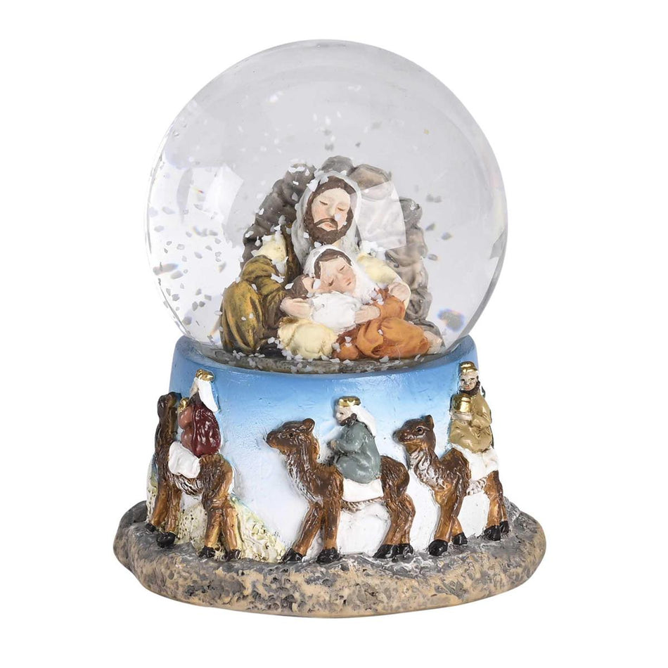 Waterglobe Holy Family Wisemen Camels by Dicksons