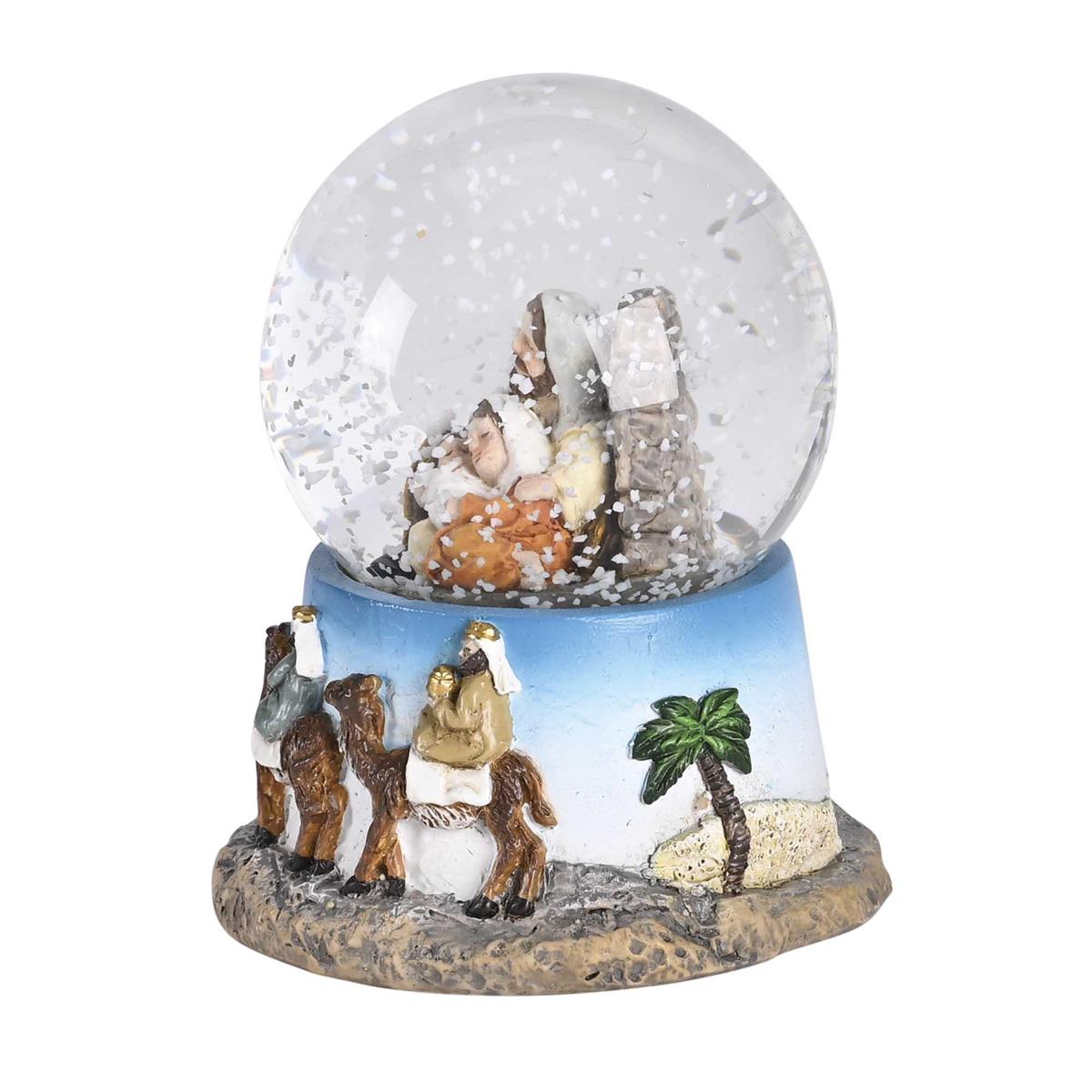Waterglobe Holy Family Wisemen Camels by Dicksons, product view 2