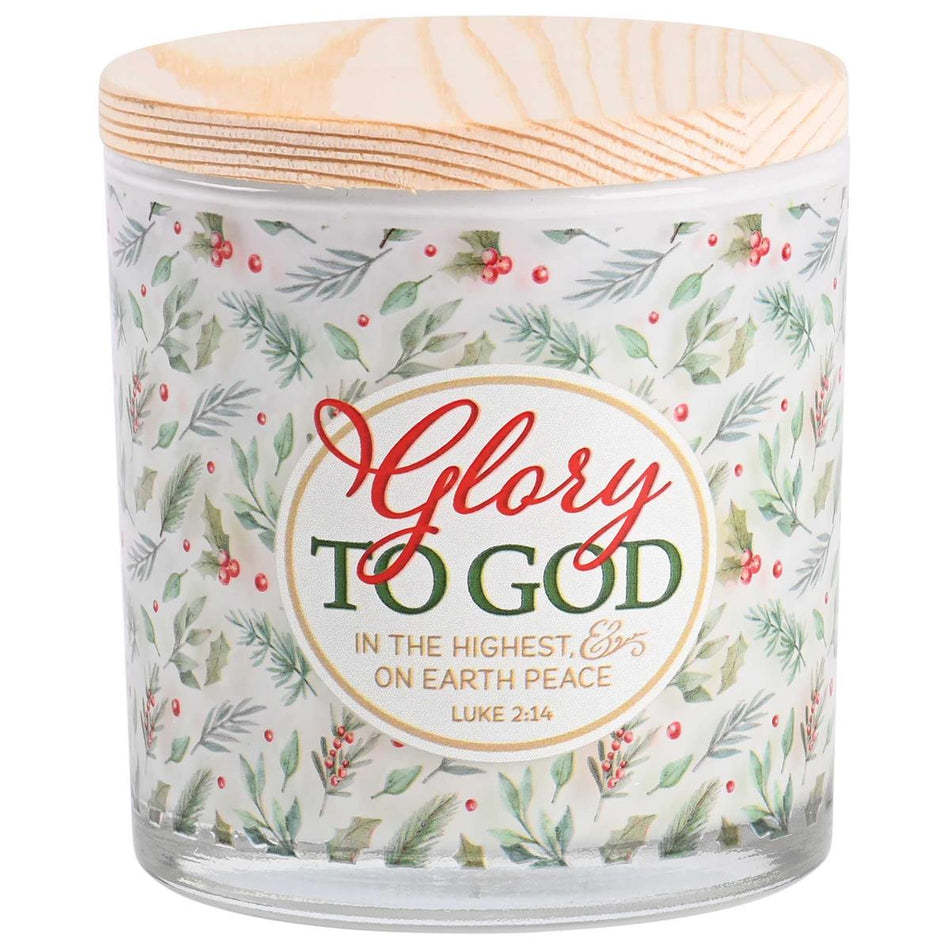 Soy Candle Foliage Glory To God Highest by Dicksons