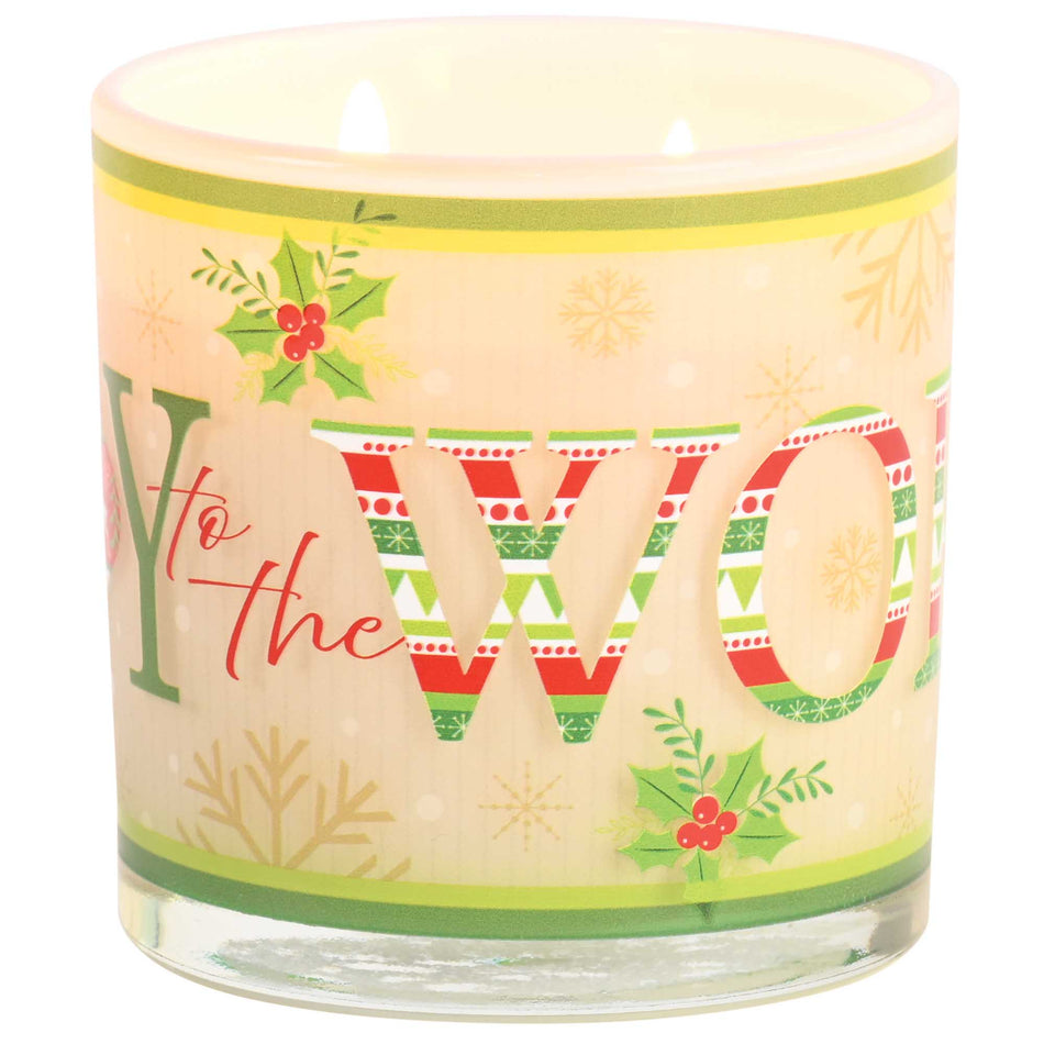 Soy Candle Ornament Joy To The World by Dicksons, product view 2