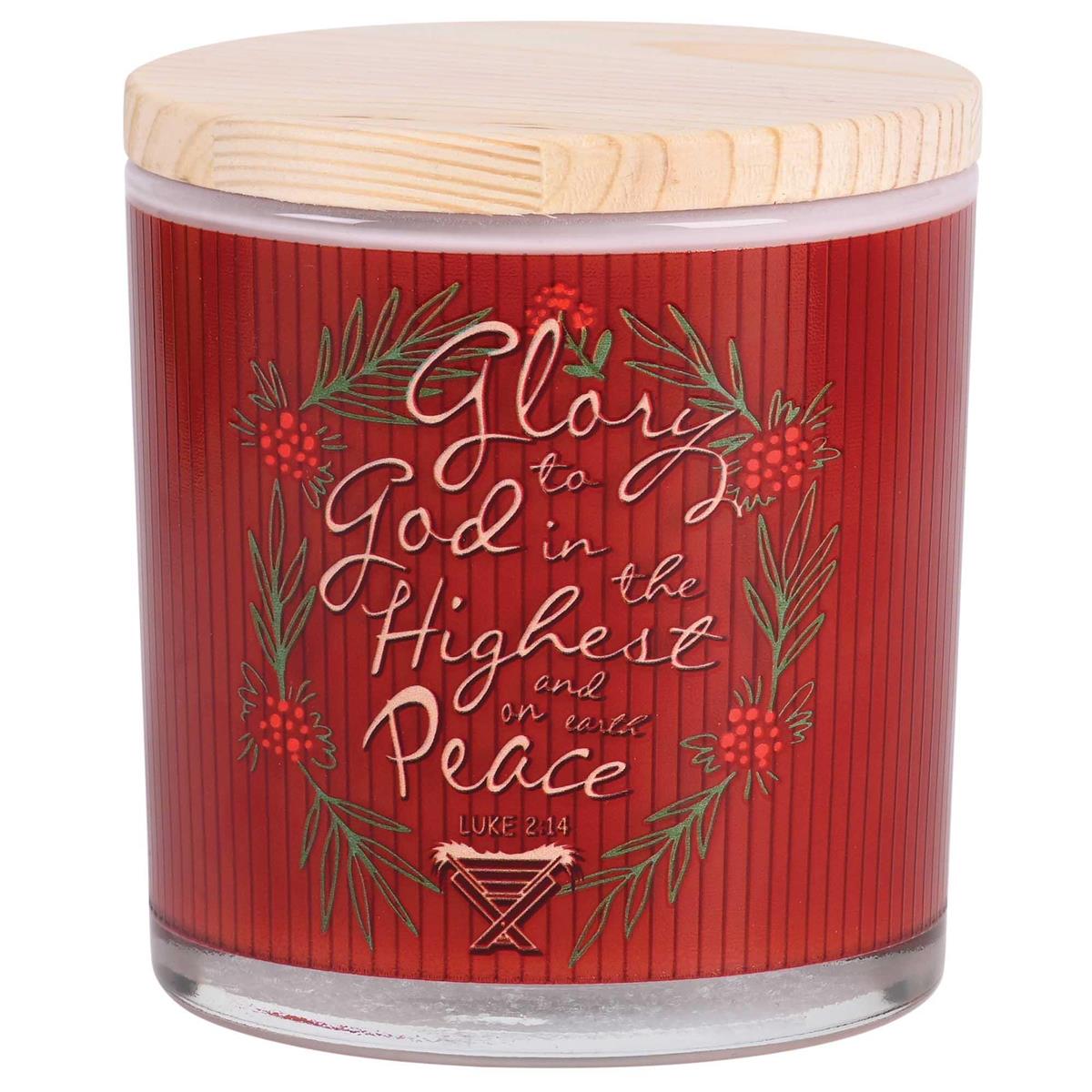 Soy Candle Jesus Manger Glory To God by Dicksons
