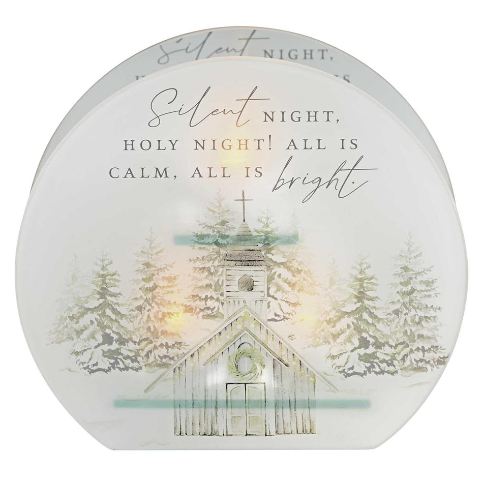Tealight Holder Church Silent Night by Dicksons, product view 2
