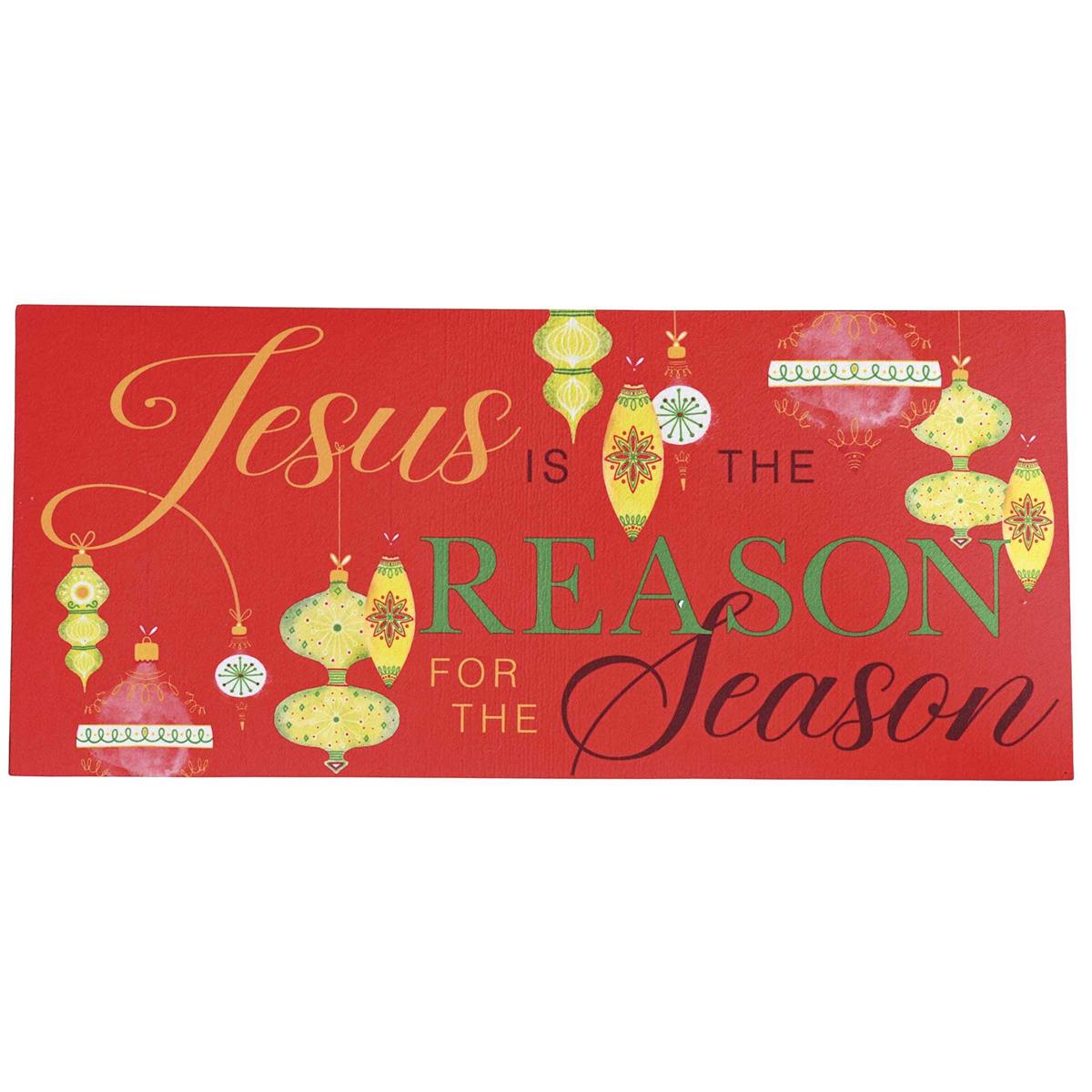 Doormat Insert Jesus Is Reason Whimsical by Dicksons