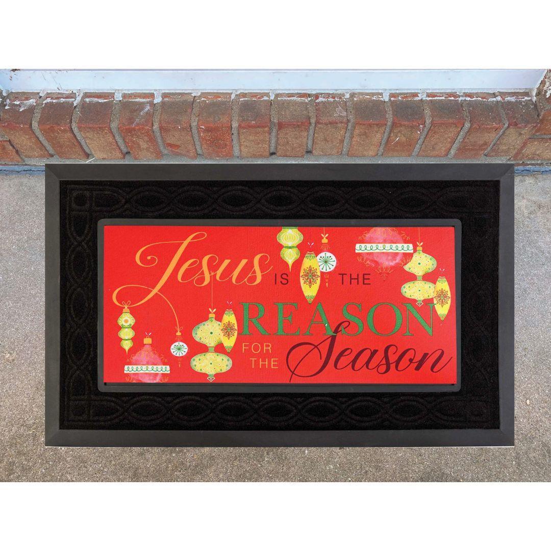 Doormat Insert Jesus Is Reason Whimsical by Dicksons, product view 2