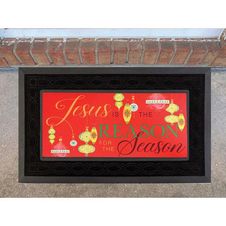 Doormat Insert Jesus Is Reason Whimsical by Dicksons, product view 2