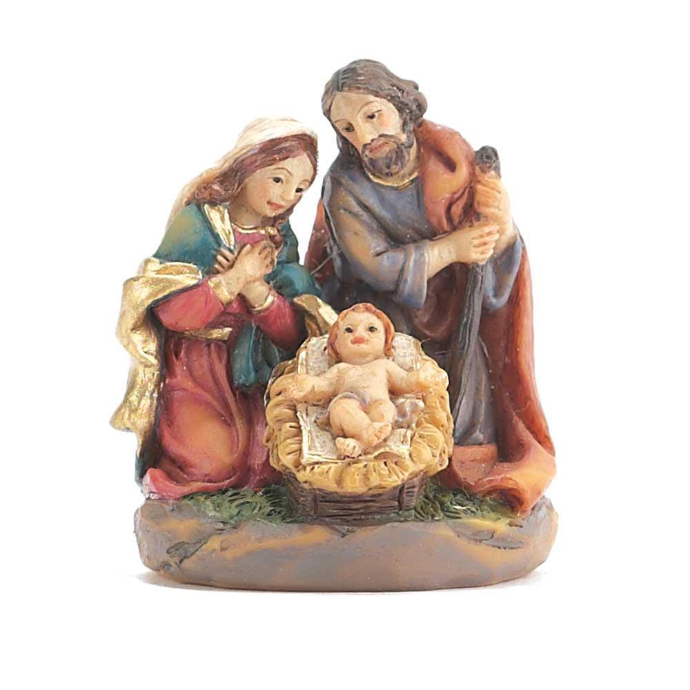 Holy Family Kneeling 1.5 x 1.75 Resin Stone Christmas Nativity Scene Figurine by Dicksons