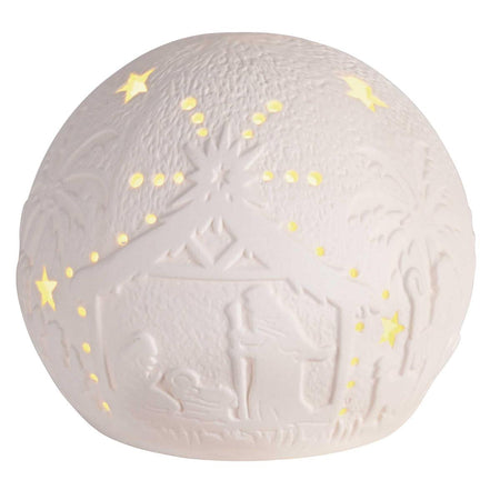 Nativity LED Light Up Orb Porcelain 4H by Dicksons