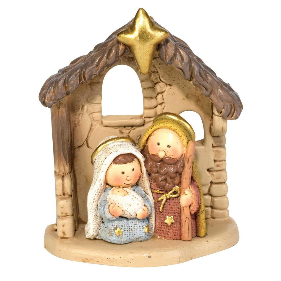 1 Piece Holy Family in Creche 3"H (CHFIGR-197) by Dicksons