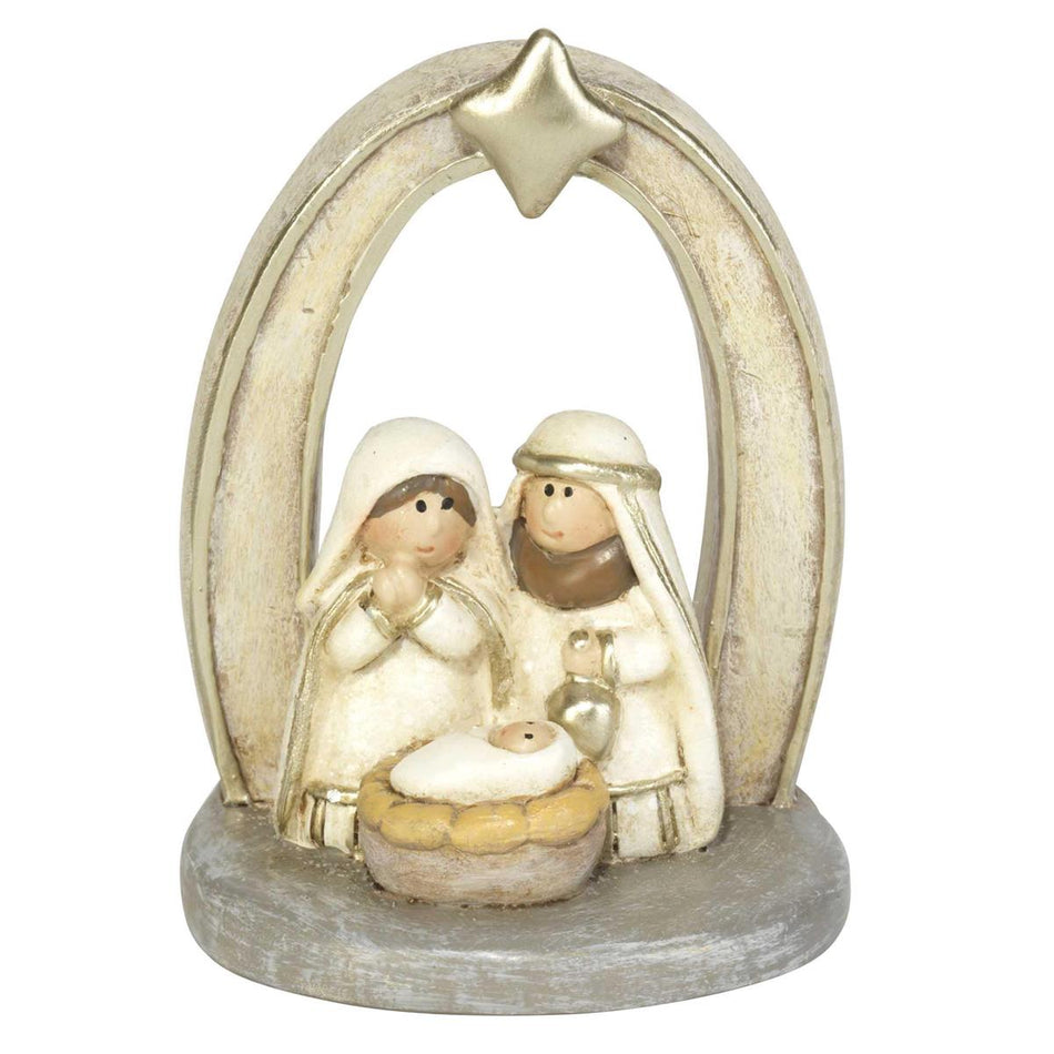 1 Piece Holy Family in Creche 3"H (CHFIGR-209) by Dicksons