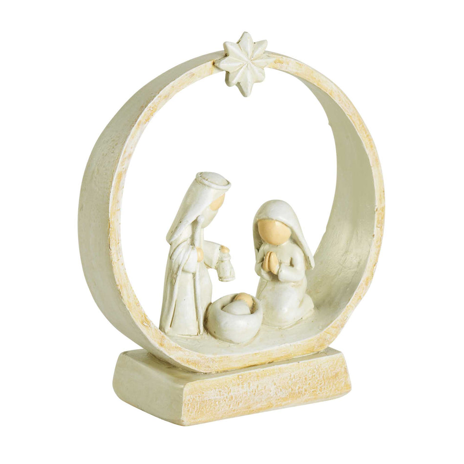 1-Piece Holy Family In Creche 4.625in by Dicksons, product view 2