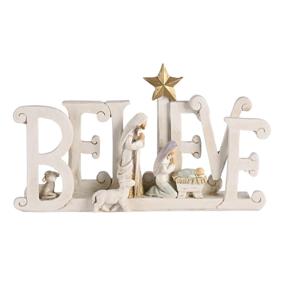 Nativity Holy Family Believe Star 5H by Dicksons
