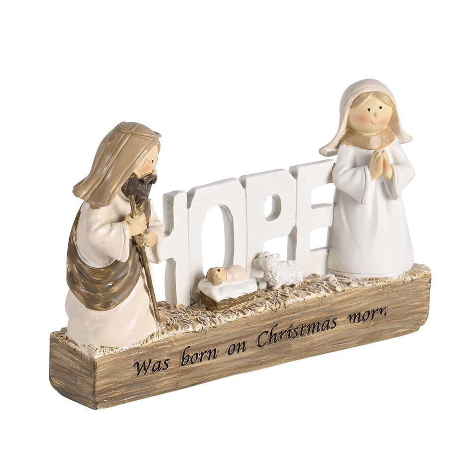 Nativity Holy Family Hope Born 3.75H by Dicksons, product view 2