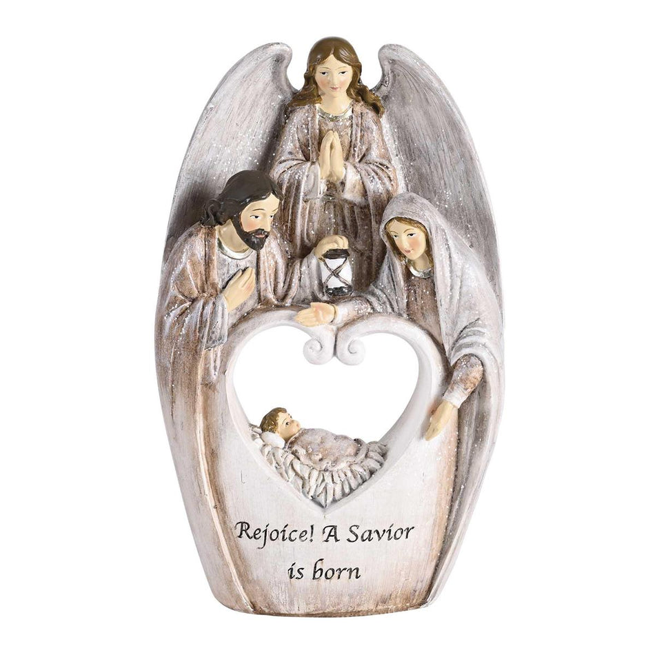 Nativity Holy Family Angel Heart 8.5H by Dicksons