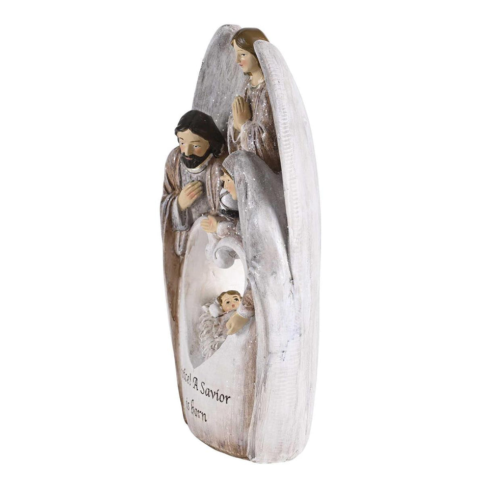 Nativity Holy Family Angel Heart 8.5H by Dicksons, product view 2