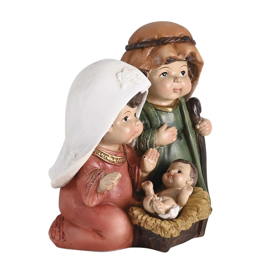 Nativity Holy Family Red Green 3.5H by Dicksons