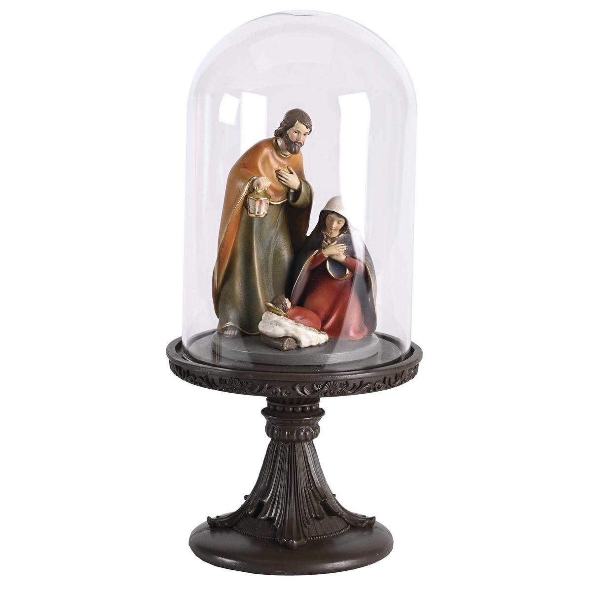 Nativity Holy Family In Glass Dome11.5H by Dicksons