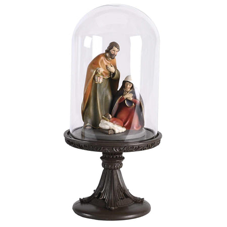 Nativity Holy Family In Glass Dome11.5H by Dicksons