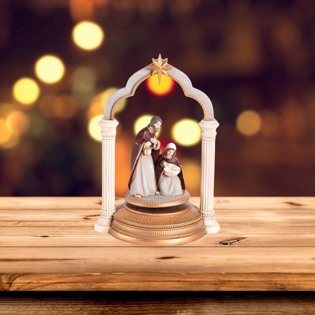 Nativity Holy Family Star Gold Pillars by Dicksons, product view 2