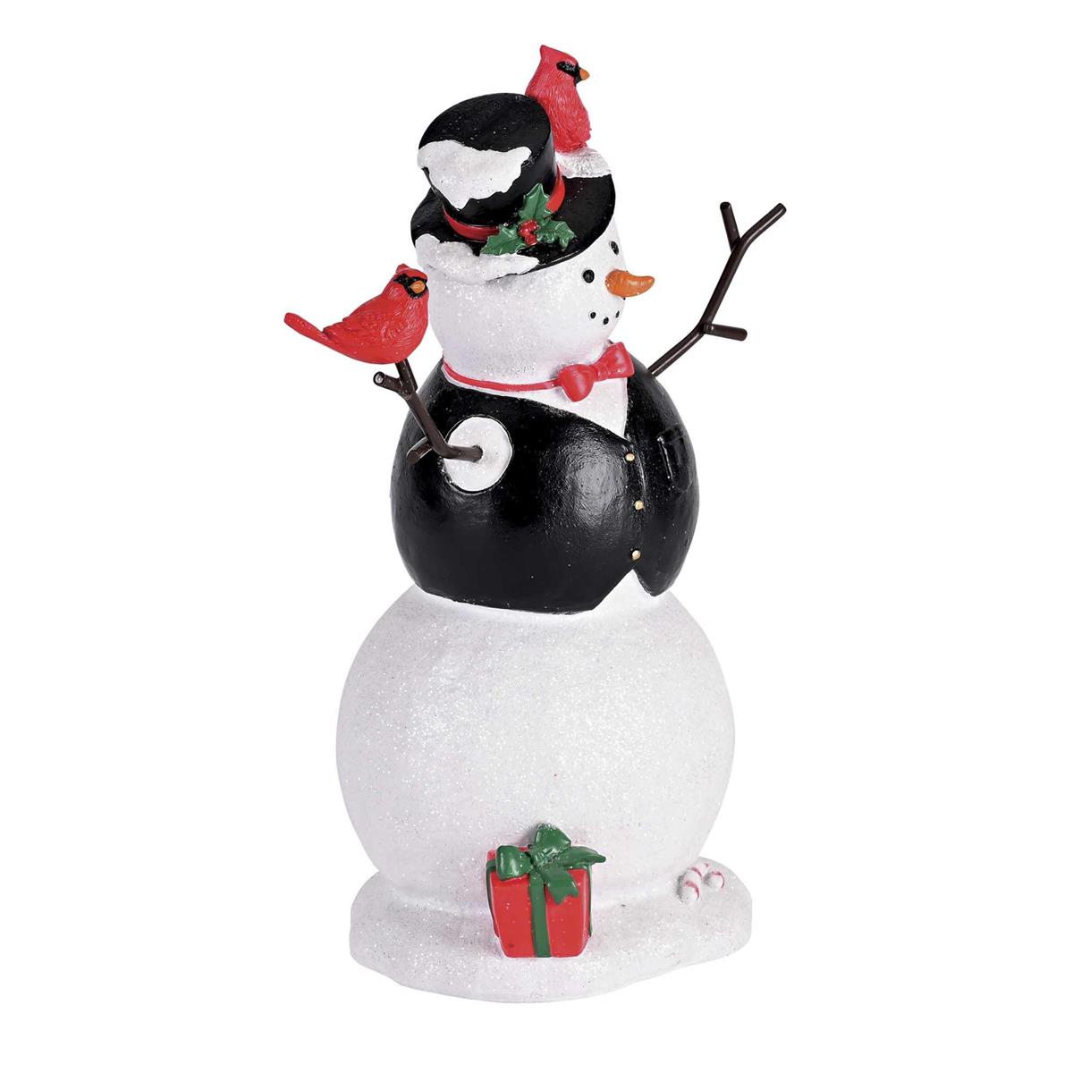 Christmas Tabletop Figurine Festive Holiday Décor 6.75 x 10 Inch Resin Glitter by Dicksons, product view 2