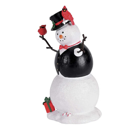 Christmas Tabletop Figurine Festive Holiday Décor 6.75 x 10 Inch Resin Glitter by Dicksons, product view 3
