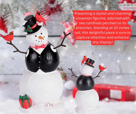 Christmas Tabletop Figurine Festive Holiday Décor 6.75 x 10 Inch Resin Glitter by Dicksons, product view 5