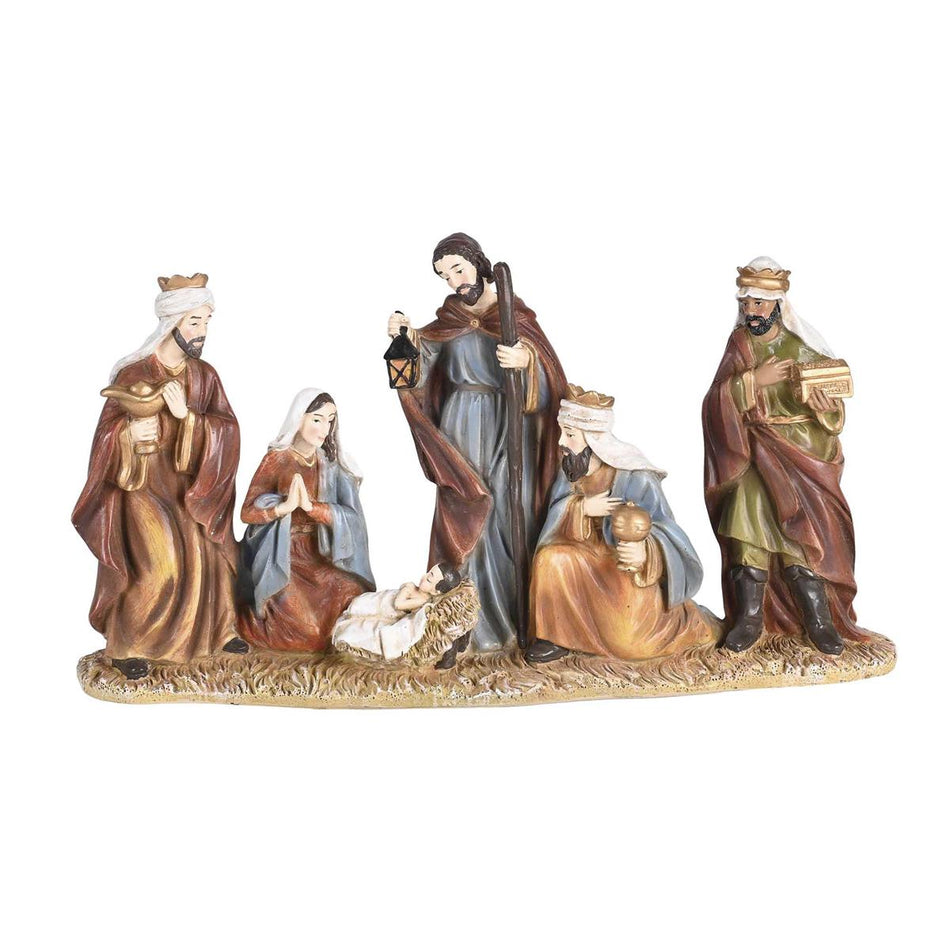 Individual Christmas Nativity Figurine 5.75 x 10.25 Inch Resin Traditional Holy by Dicksons