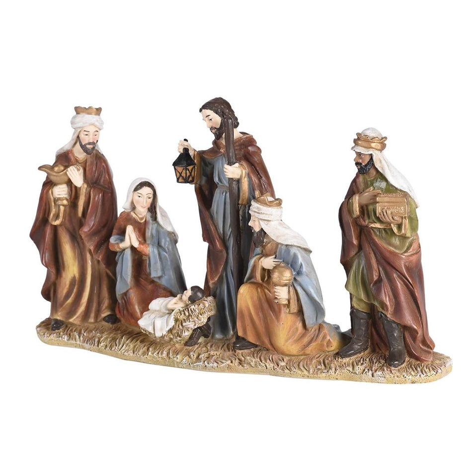 Individual Christmas Nativity Figurine 5.75 x 10.25 Inch Resin Traditional Holy by Dicksons, product view 2