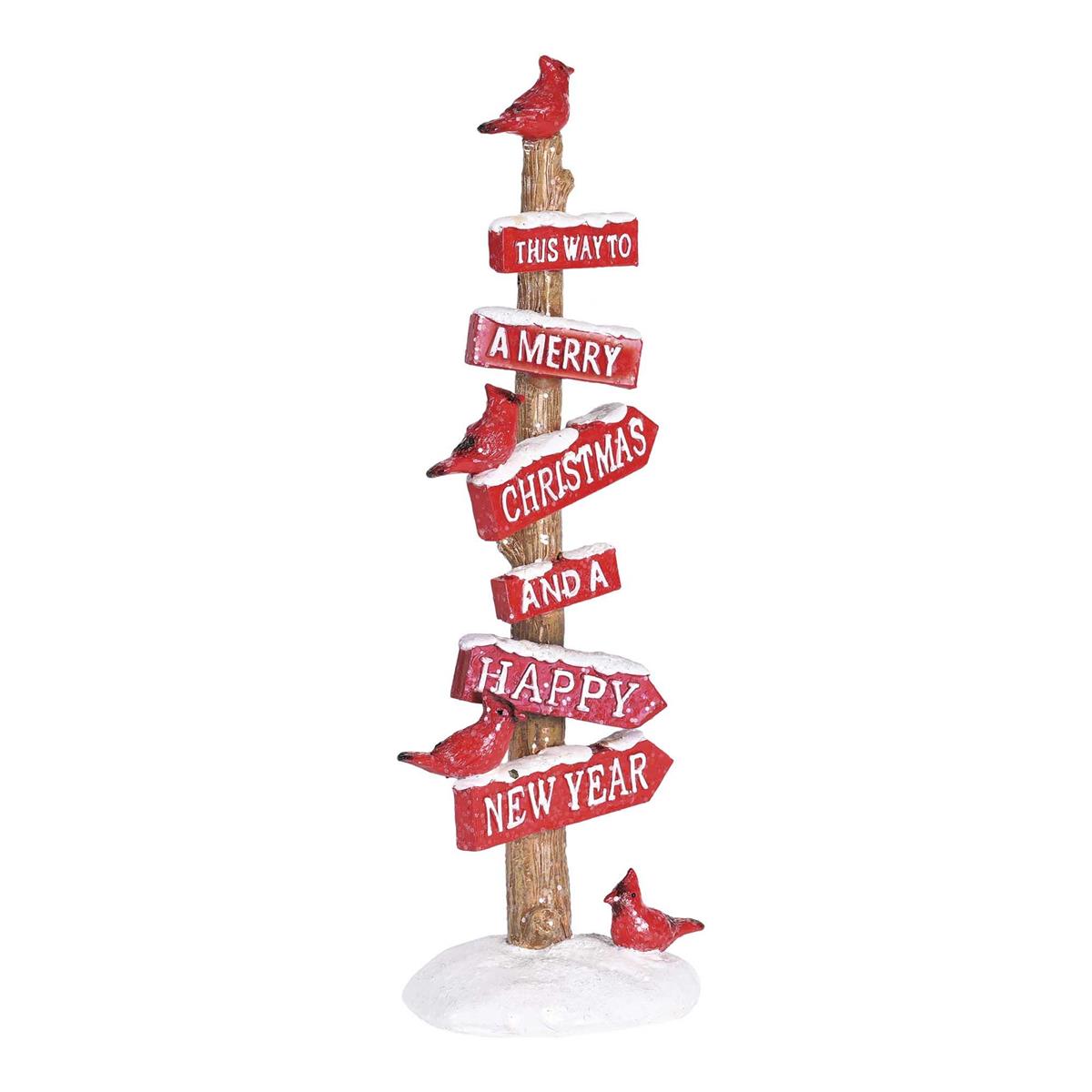 Christmas Tabletop Figurine Festive Holiday Décor 3 x 9.5 Inch Resin Cardinal by Dicksons, product view 3