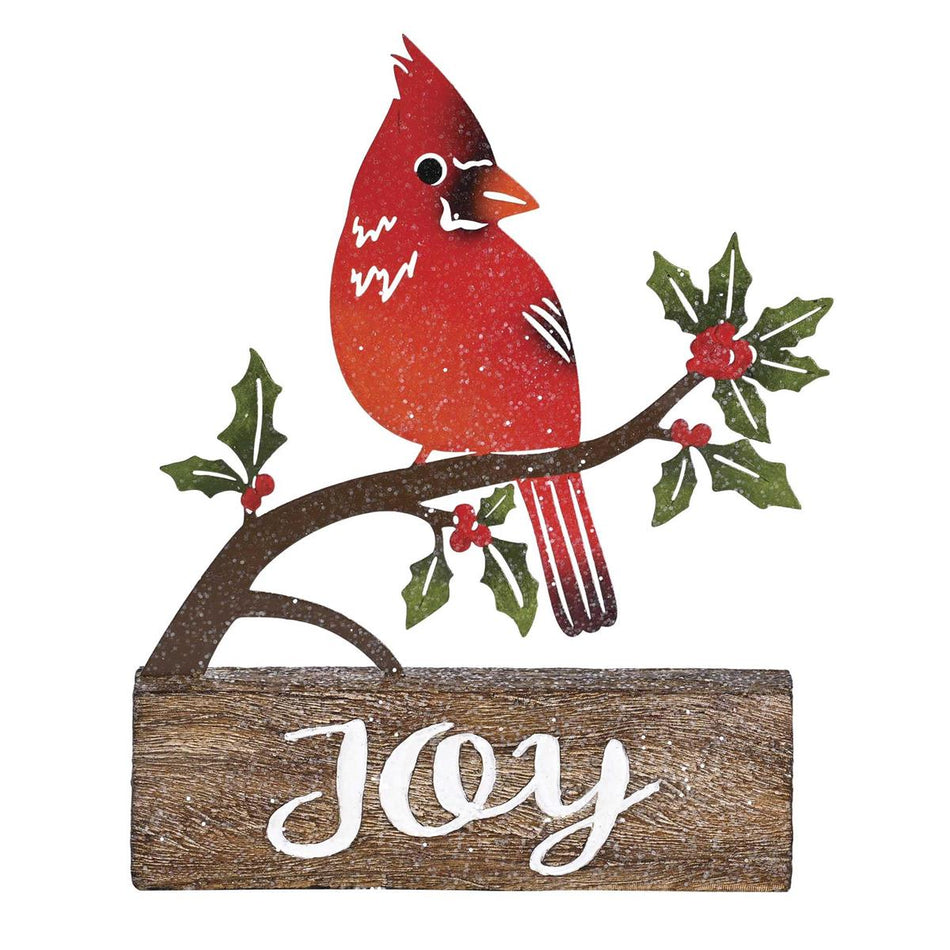Christmas Figurine Cardinal Metal Joy by Dicksons