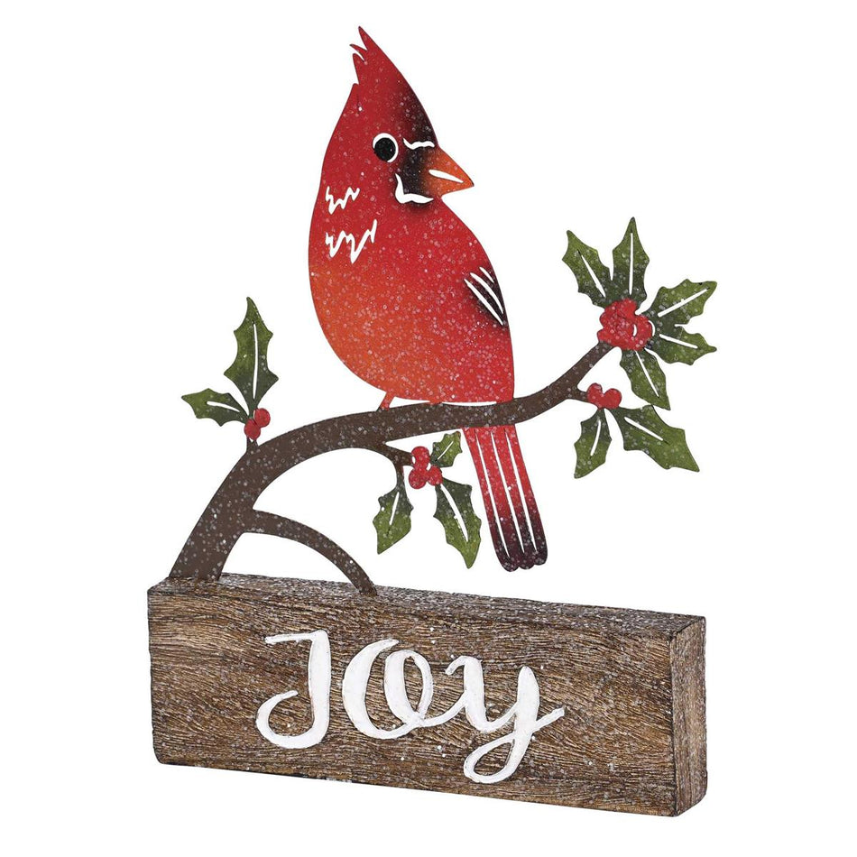 Christmas Figurine Cardinal Metal Joy by Dicksons, product view 2