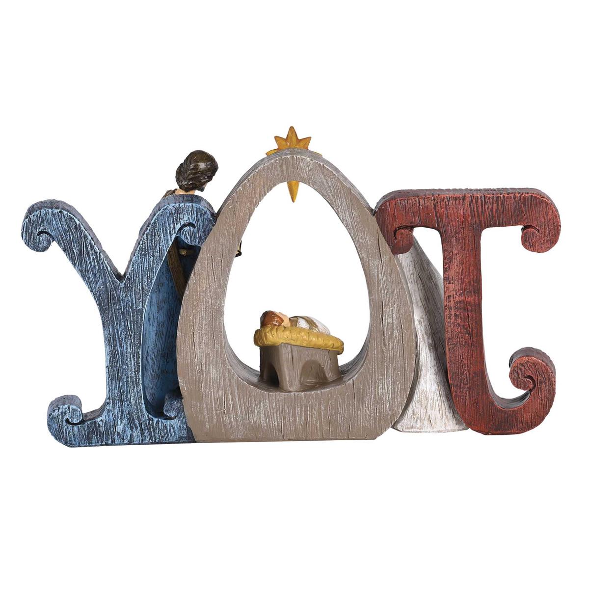 Individual Christmas Nativity Figurine 4.75 x 8.5 Inch Resin Joy Holy Family by Dicksons, product view 4
