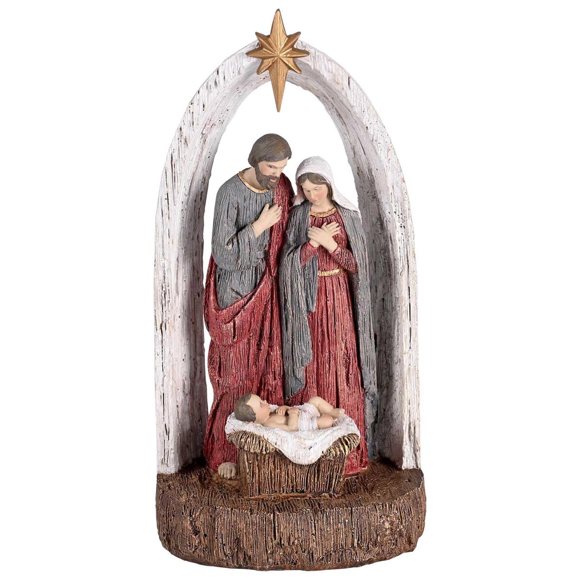Individual Christmas Nativity Figurine 4.5 x 9.5 Inch Resin Holy Family Creche by Dicksons