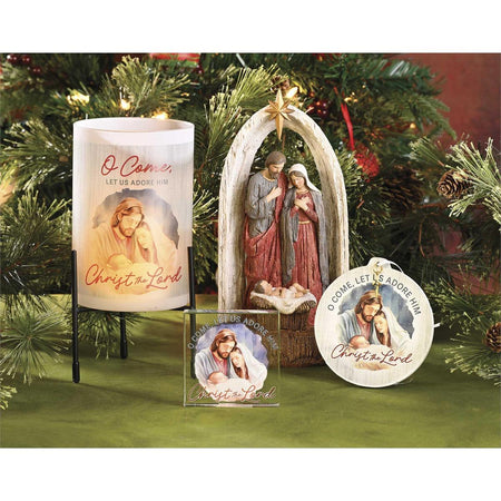 Individual Christmas Nativity Figurine 4.5 x 9.5 Inch Resin Holy Family Creche by Dicksons, product view 4