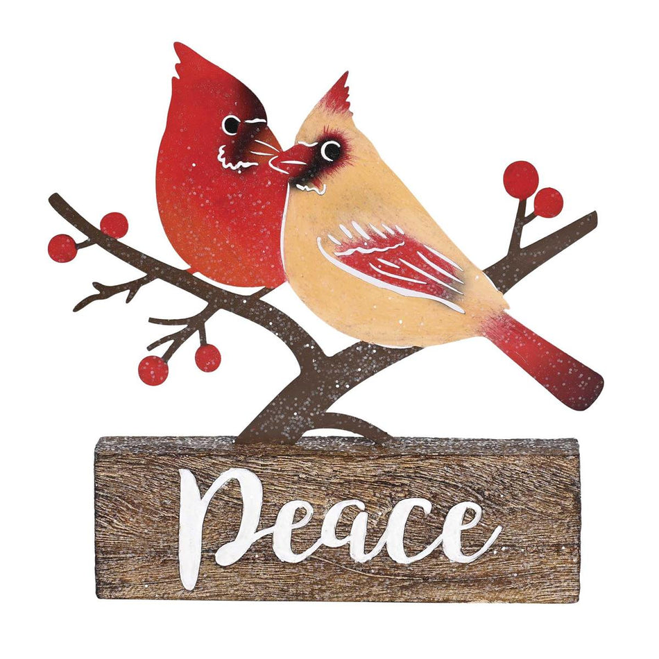 Christmas Tabletop Figurine Festive Holiday Décor 8 x 9.25 Inch Resin and Metal by Dicksons