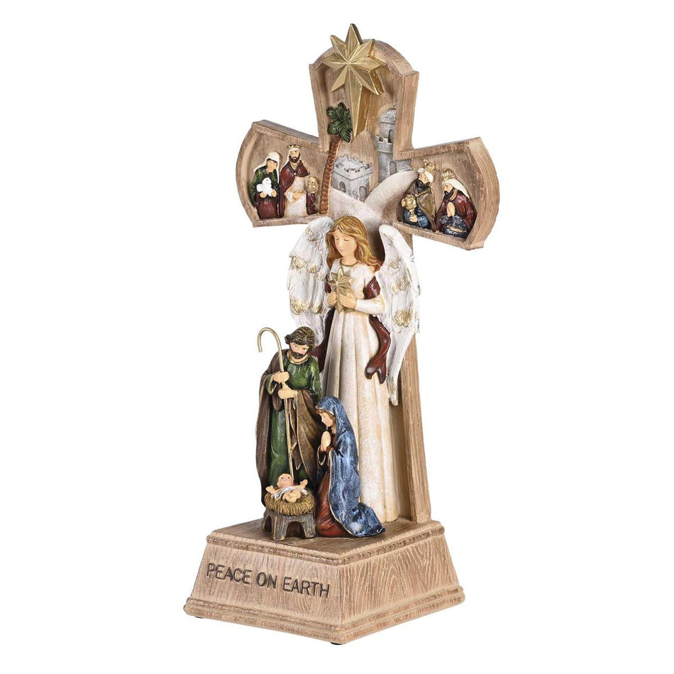 Christmas Tabletop Figurine Festive Holiday Décor 5.75 x 10.75 Inch Resin by Dicksons, product view 2