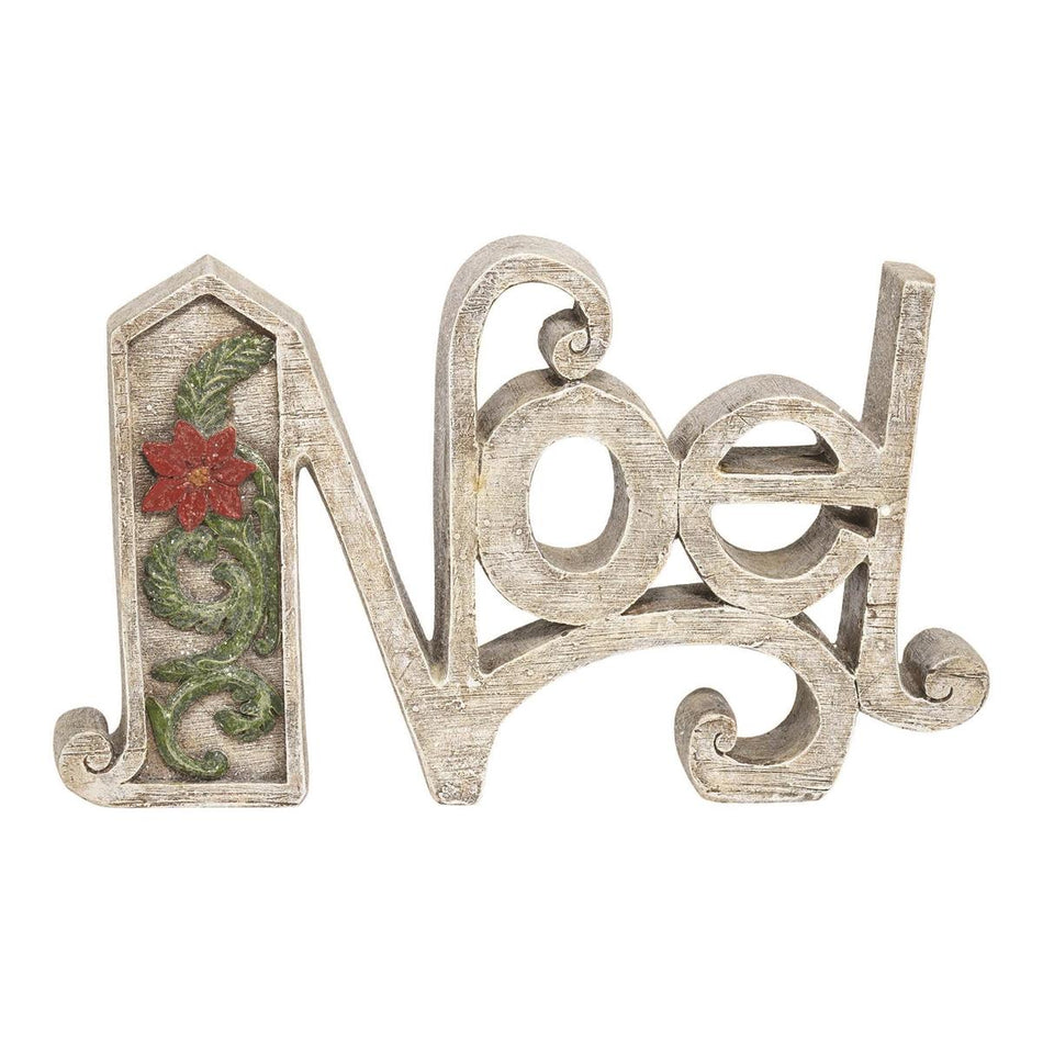 Figurine Noel Resin with Holly 4 1/2"H by Dicksons
